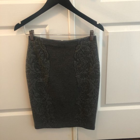 H&M Pencil Skirt, Gray size XS - Picture 2 of 4